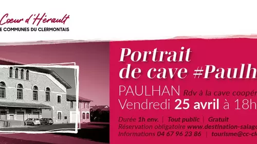 Portrait de cave #Paulhan / Vendredi 25 avril 2025 à 18h30